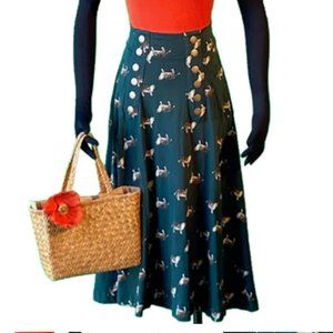 Effie's Heart Suffragette Skirt - Los Gatos Print Size XL